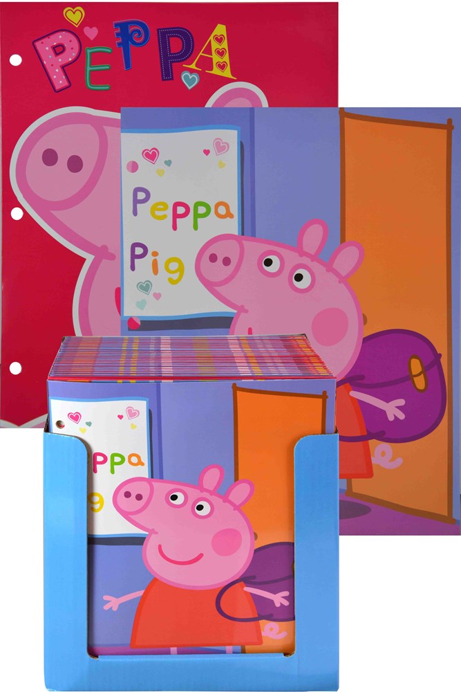 Portafolio Peppa Pig En Pdq 2 Diseños Surtidos Por Pdq 11.7x9.25x.10