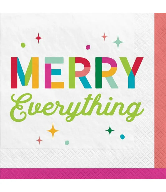 Merry Everything Beverage Napkins 40ct