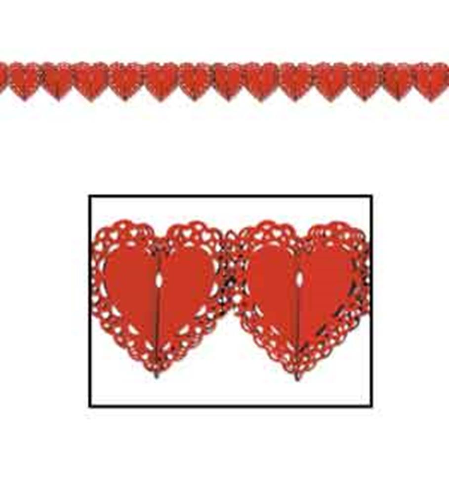 Lace Heart Garland