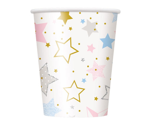 Vaso Twinkle Star 9oz 8ct