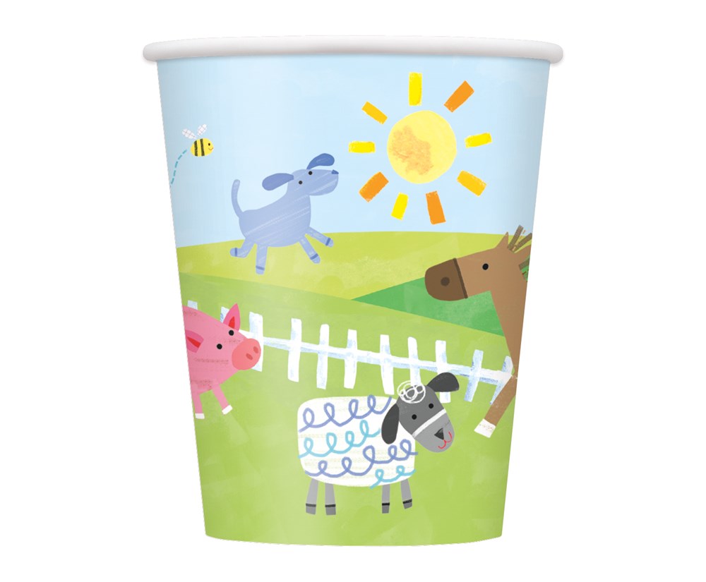 Farm Party Cup 9oz 8ct
