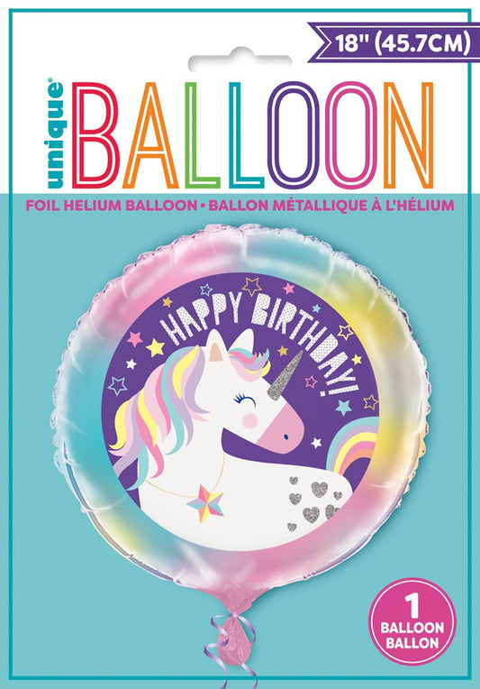 Globo Foil Unicornio 18in