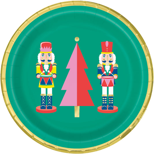 Vibrant Christmas 7 inch Plate 8ct