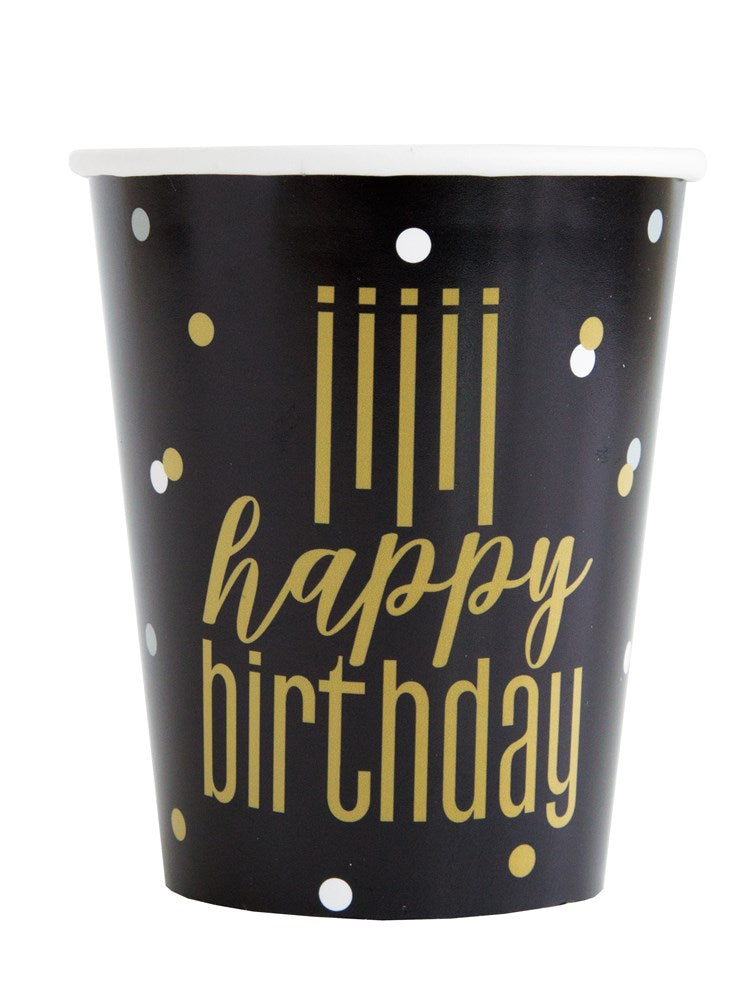 Taza Metálica Happy Birthday 9oz 8ct