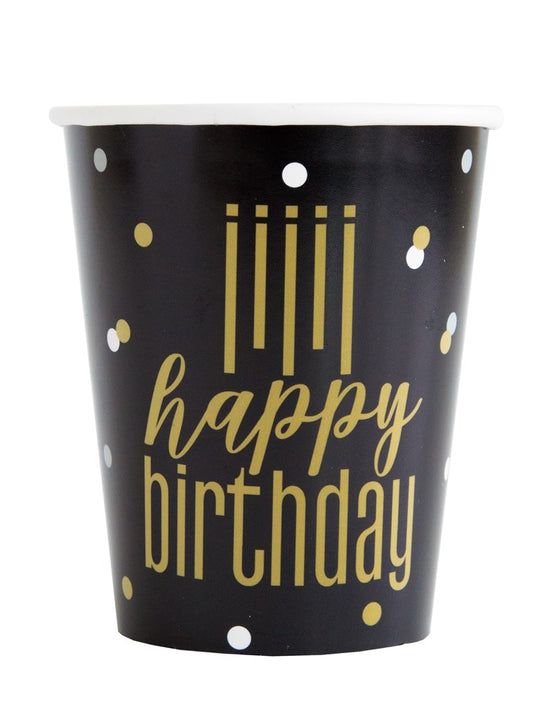 Taza Metálica Happy Birthday 9oz 8ct