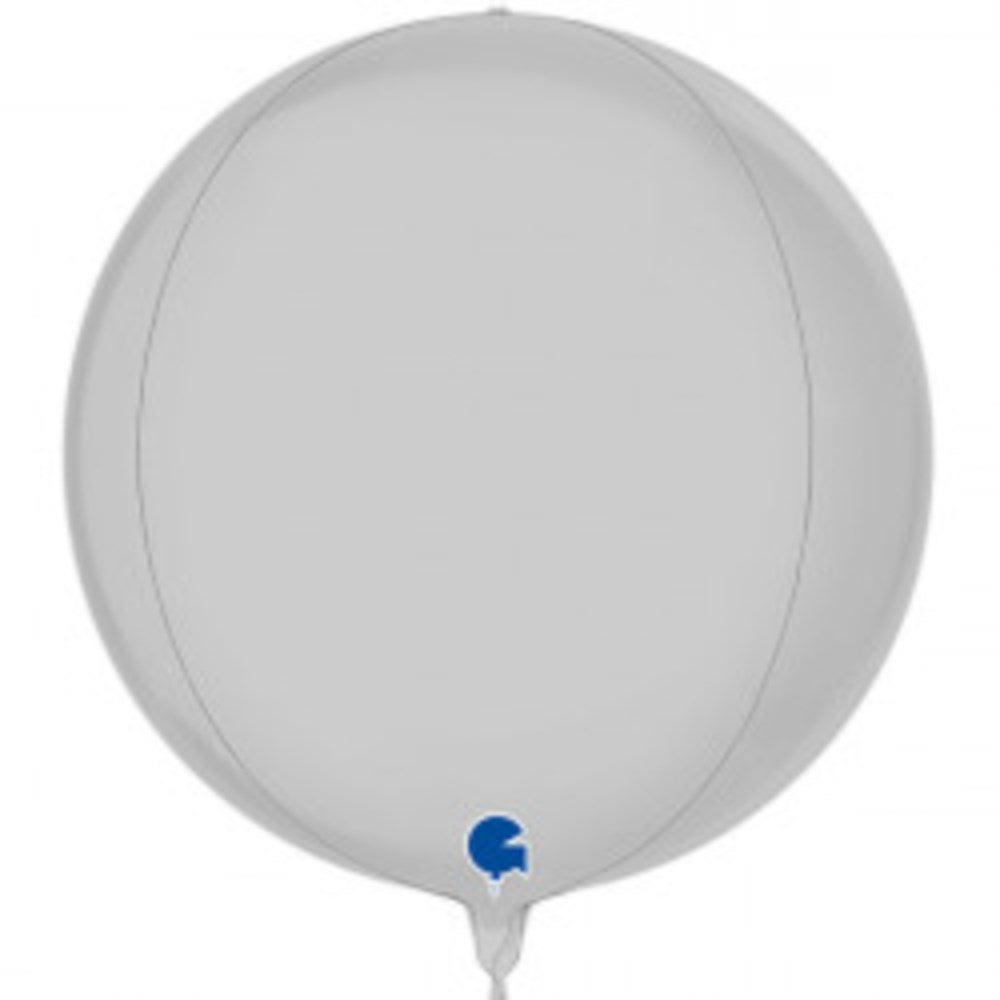 Grabo White Satin Globe 15in