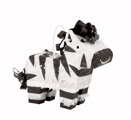 Animal Safari Mini Zebra Pinata Favor Decoración