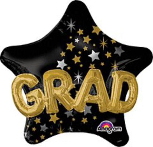 Graduation Star Multi Balloon 3D effect Anagram