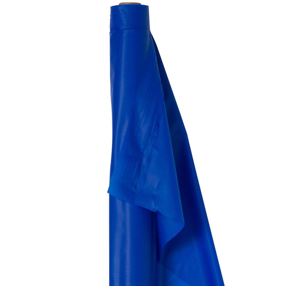 Bright royal blue table roll with smooth, slightly glossy finish, partially unrolled.