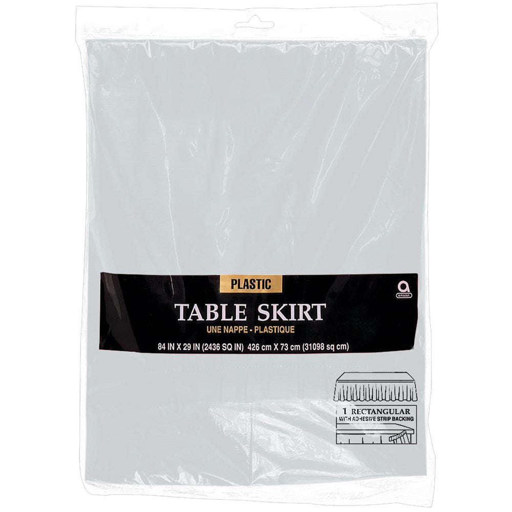 Silver Tableskirt 29in x 14ft