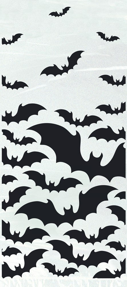 Black Bats Halloween Cellophane Bag 20ct