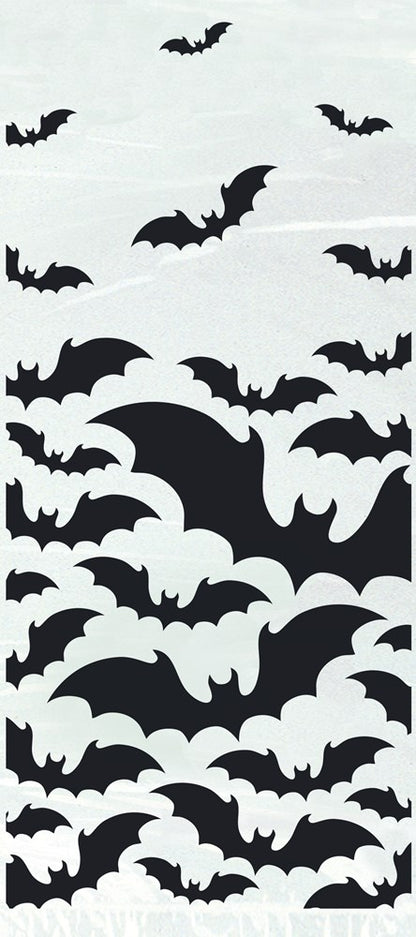 Black Bats Halloween Cellophane Bag 20ct