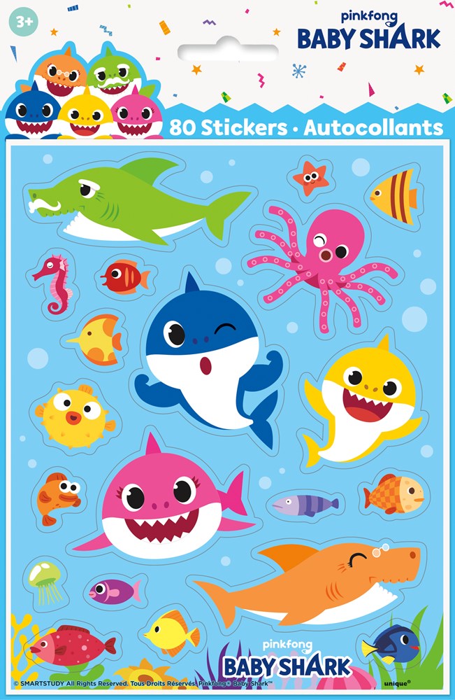 Baby Shark Sticker 4ct