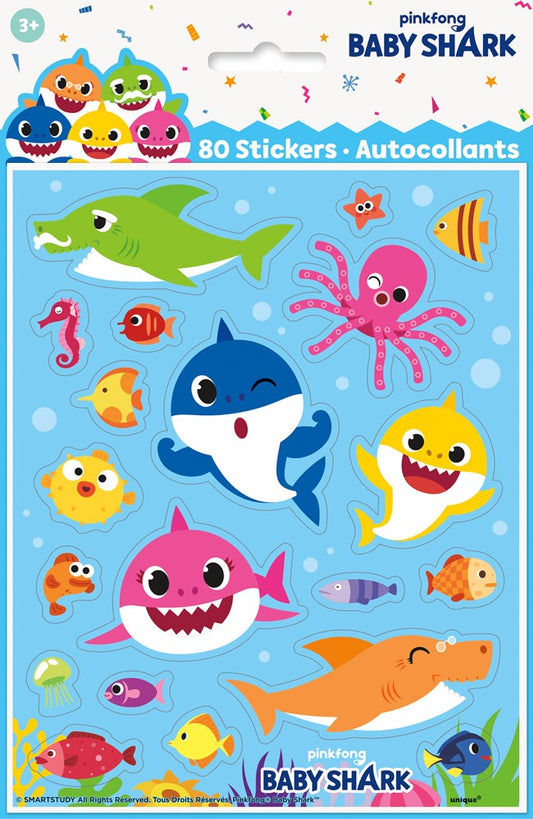 Baby Shark Sticker 4ct