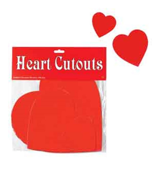 Heart Cutouts 5-4in -3-9in-1-12in