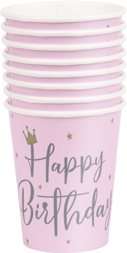 Cisne Cumpleaños 9oz Taza 8ct