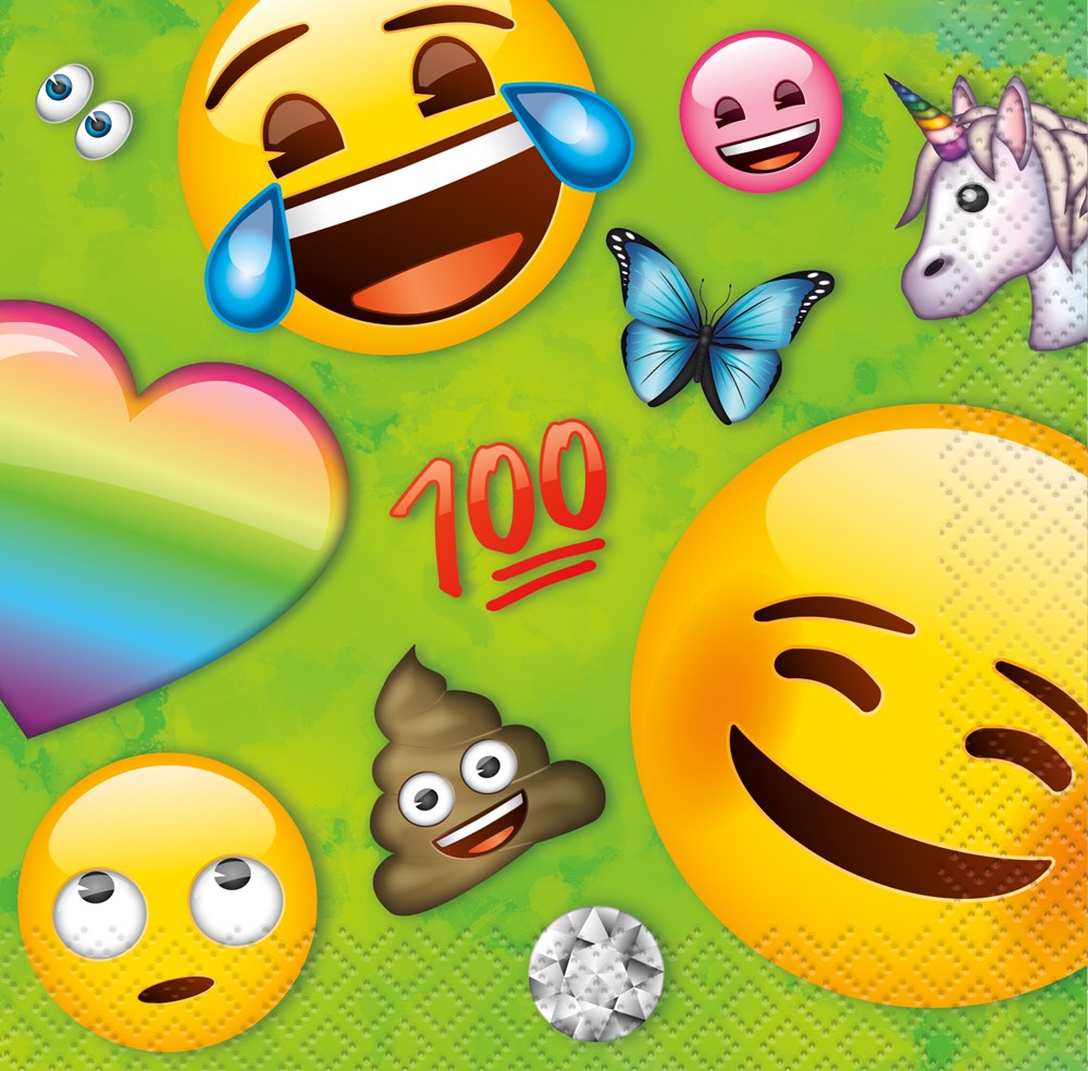 Servilleta Rainbow Fun Emoji (S) 16ct