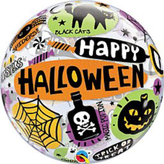 Halloween Messages Bubble 22in Bubble Balloon