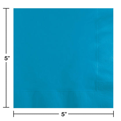 Turquoise Beverage Napkin 50ct