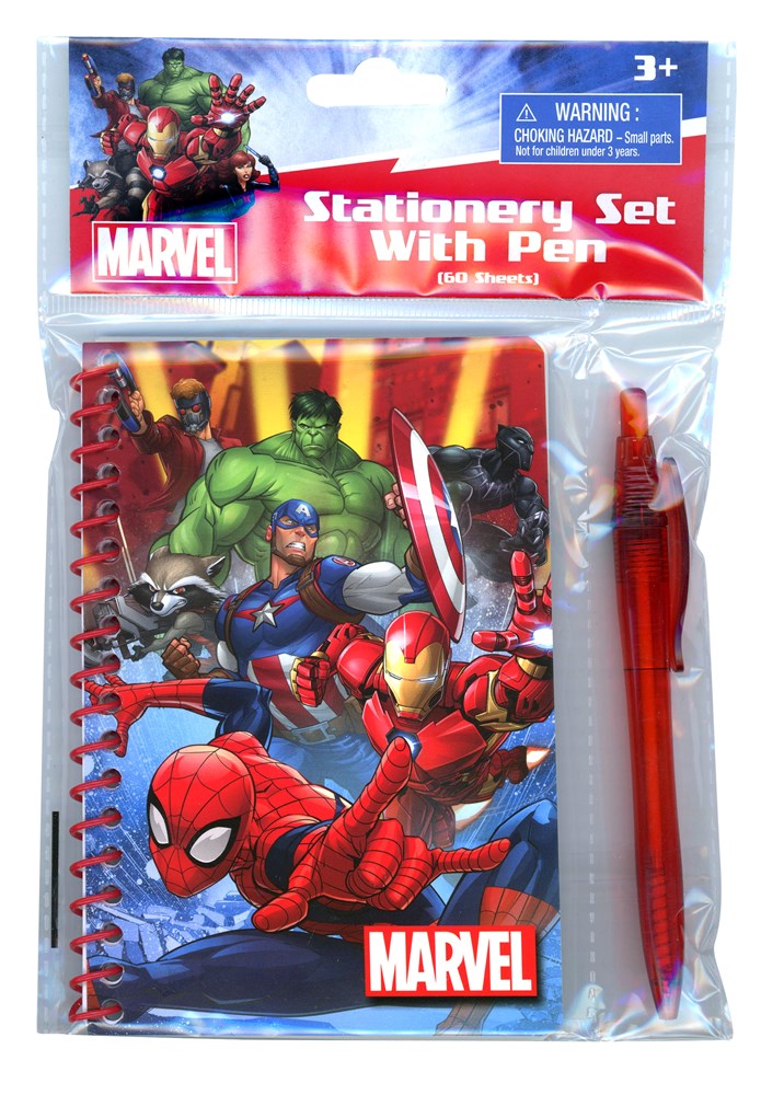 Avengers Pen Spiral Notebook 6x0.50x9