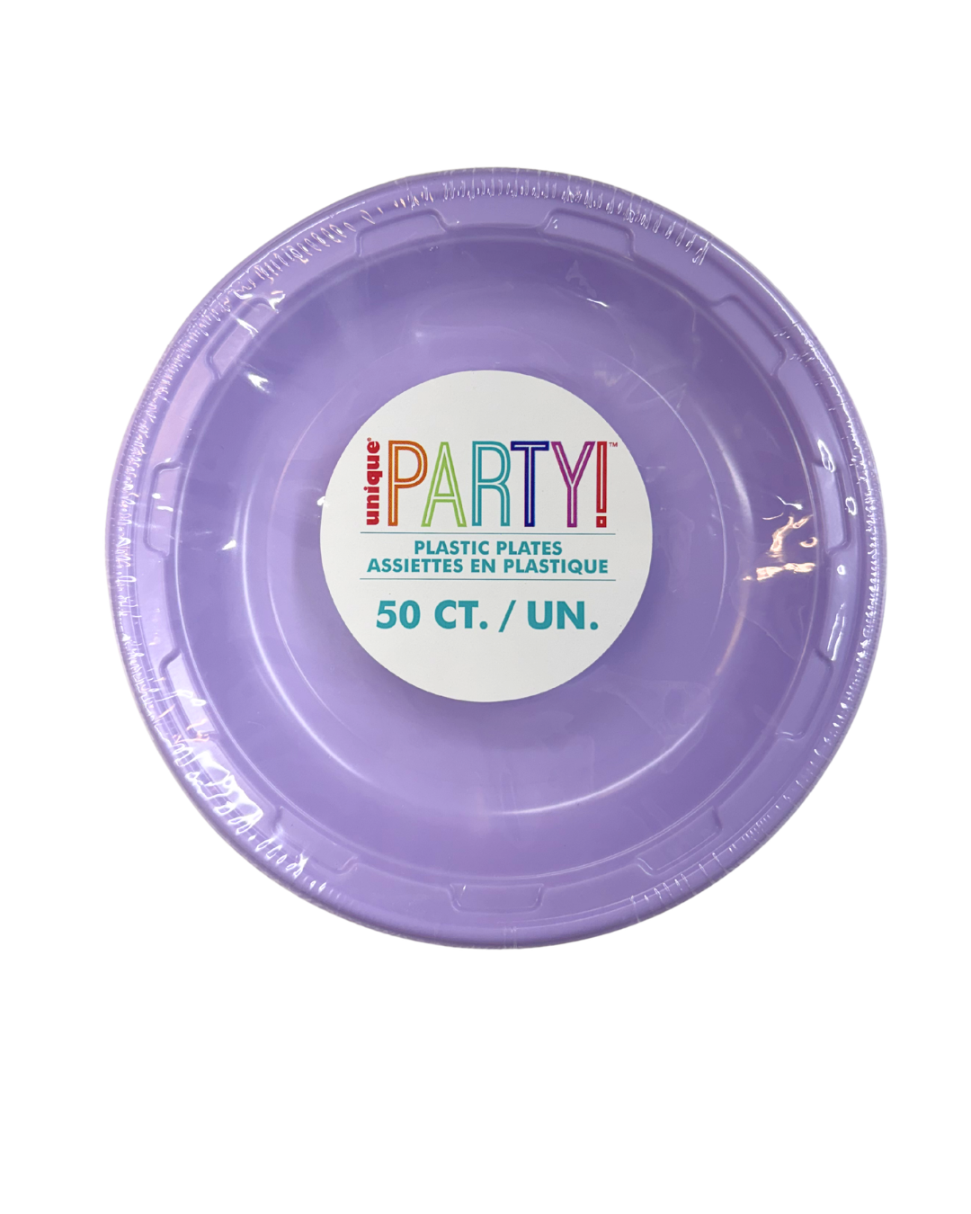 Lavender 7 inch Plastic Plates 50 ct