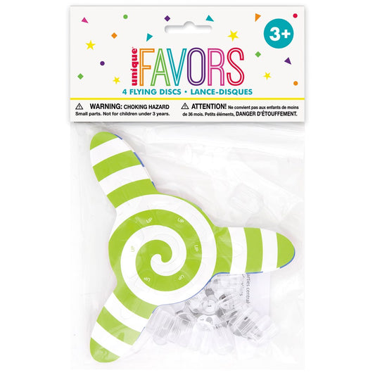 Disco volador de recuerdo de fiesta, 4 unidades