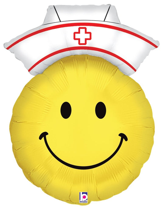 Betallic Smiley Nurse 20 inch Shaped Foil Balloon 1ct