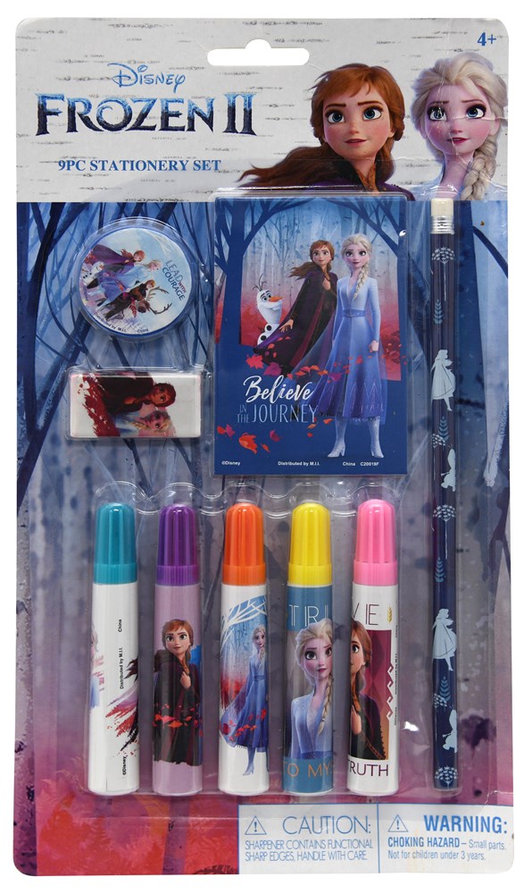 Disney Frozen 2- 9Pc Stationery Set On Blister Card