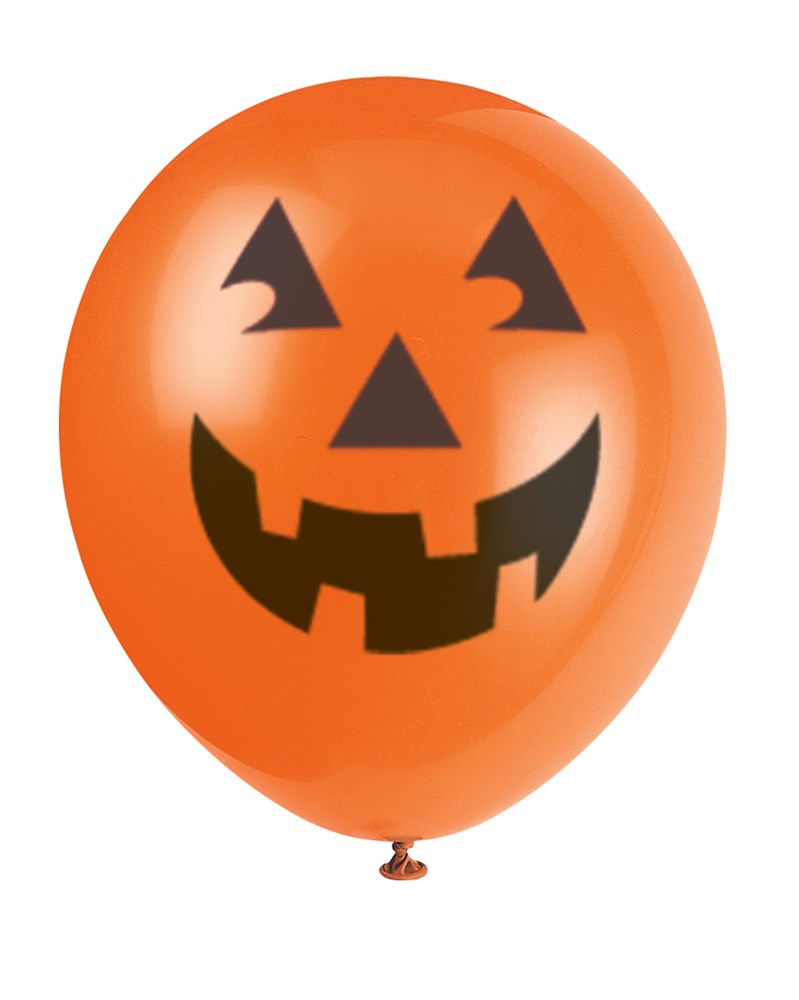 Pumpkin Print Balloons 12in 6ct