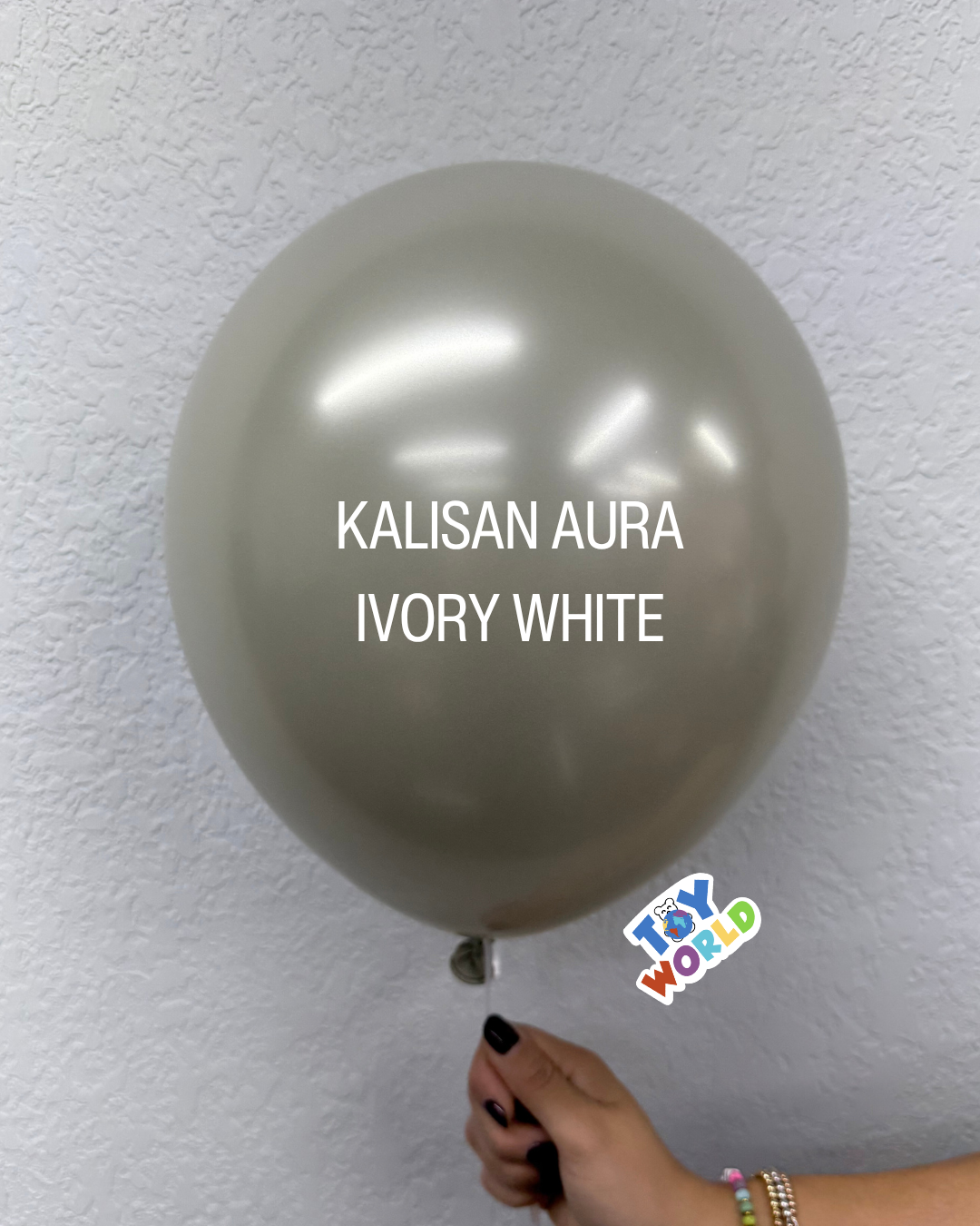 12 inch Kalisan Aura Ivory White 50ct