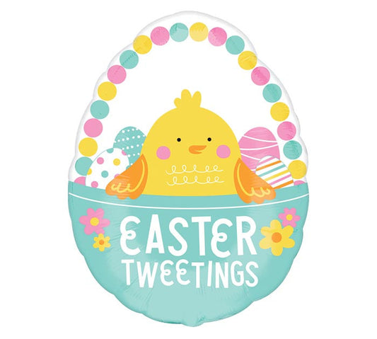 Anagram Easter Tweetings 25 inch Foil Balloon 1ct