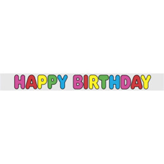 Foil Birthday Banner, 12ft