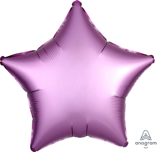 Luxe Flamingo Satin Star Globo de aluminio de 19 pulgadas PLANO