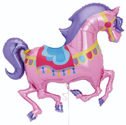 Carousel Horse 48in Foil Balloon