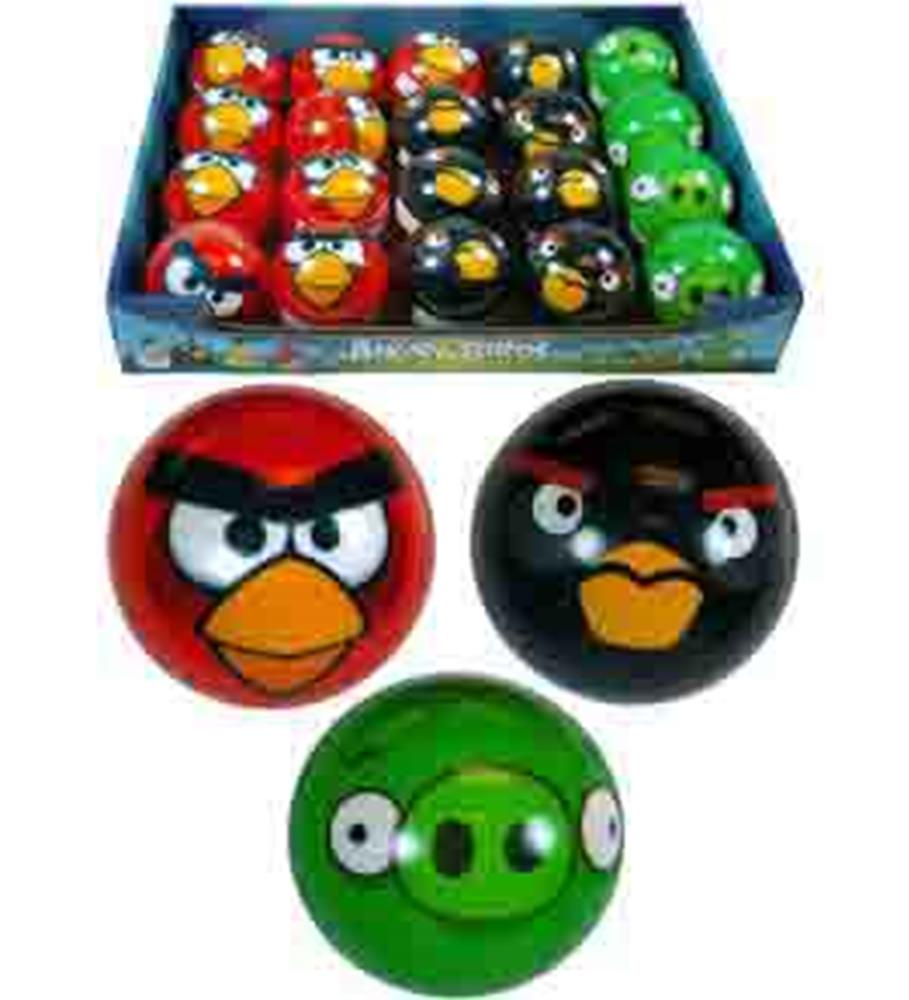Red bird, black bomb bird, and green pig faces.