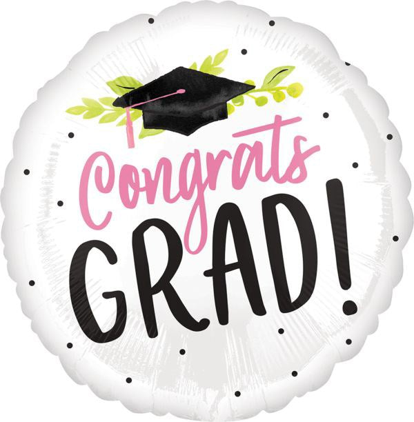 Graduation Girl Grad 17in Foil Balloon FLAT