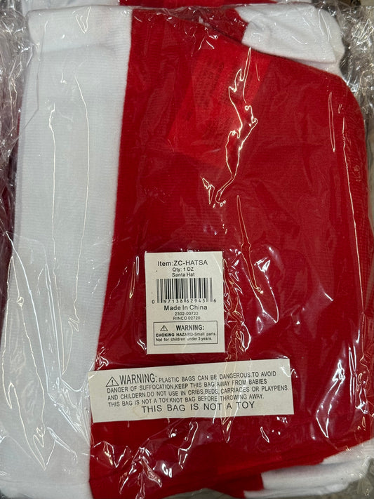 Gorro de Papá Noel 18in-12ct