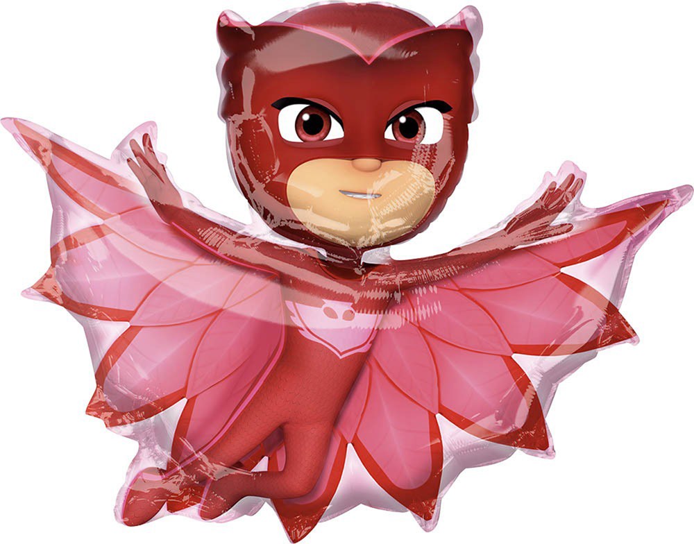 Anagrama PJ Masks Owlette Globo de aluminio de 33 pulgadas