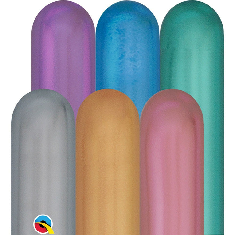 Qualatex Chrome Assorted 260Q Latex 100ct