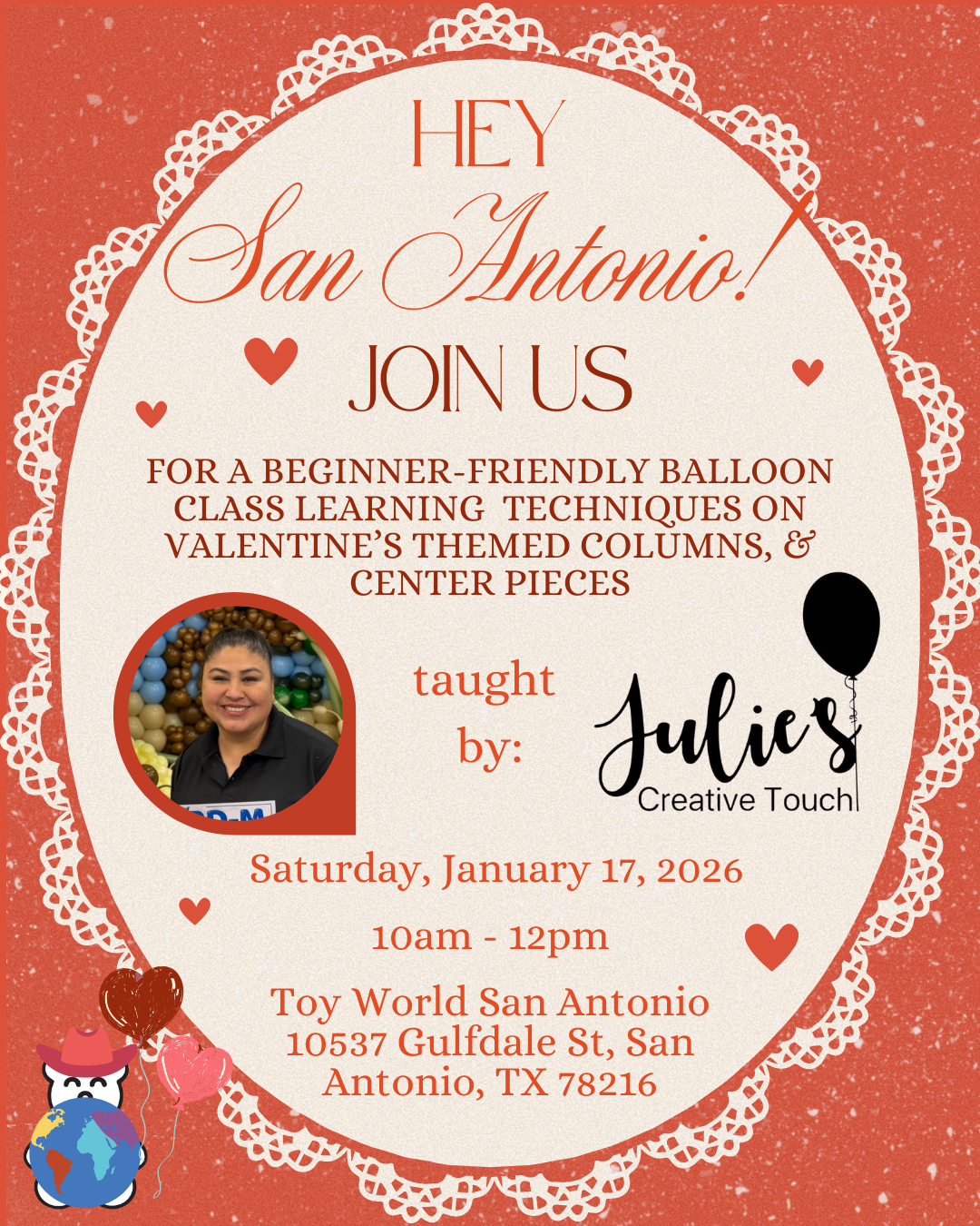 Beginner Balloon Class - Julies Creative Touch - San Antonio