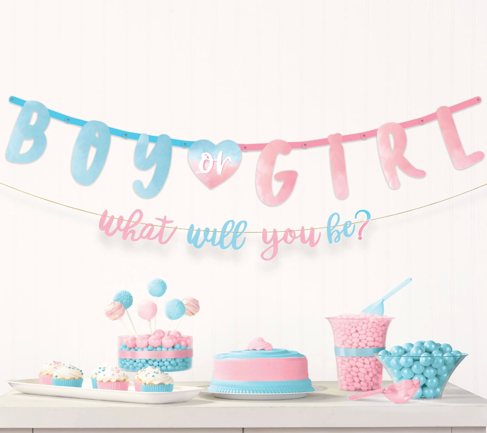 The Big Reveal Jumbo Letter Banner Kit 2ct