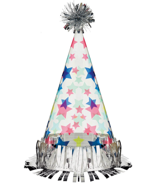 Modern Birthday Large Cone Hat 1ct