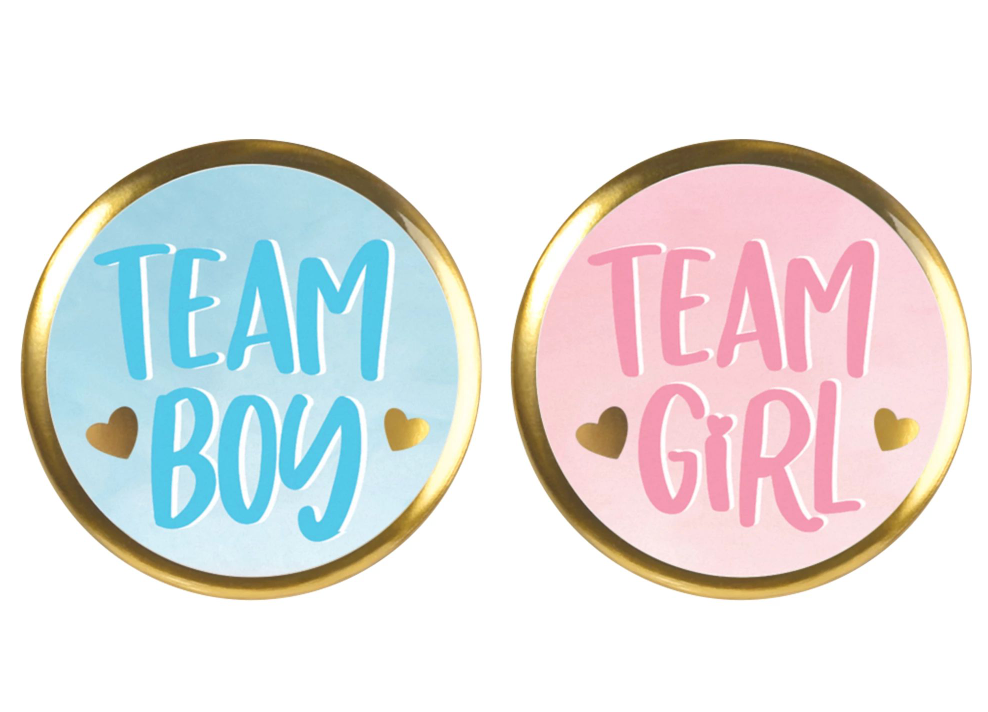 Gender Reveal Multipack Buttons 10ct