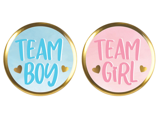 Gender Reveal Multipack Buttons 10ct