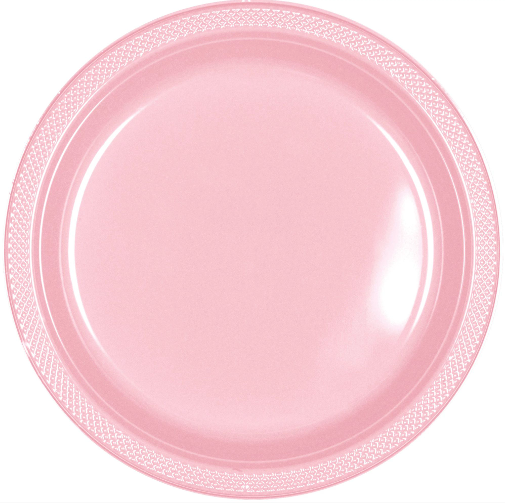 Rose 7 inch Plastic Plates 20ct