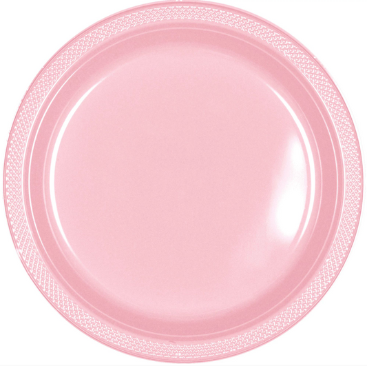 Rose 7 inch Plastic Plates 20ct
