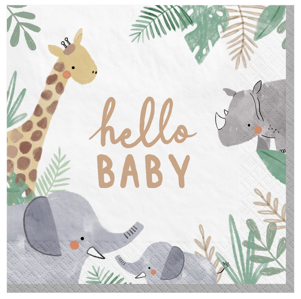 Soft Jungle Luncheon Napkins 16ct