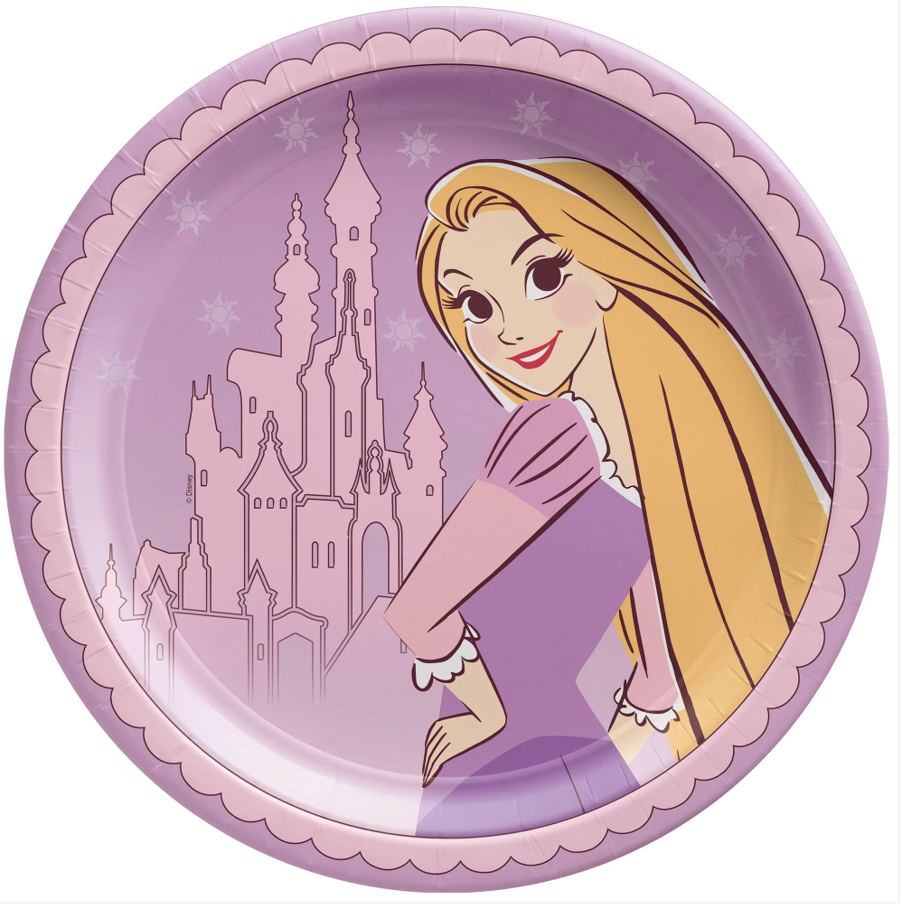 Rapunzel 9 inch Plates 8ct