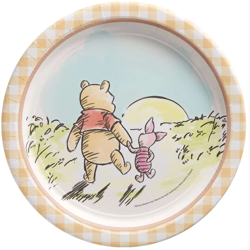 Winnie the Pooh 9 inch Round Plates 8ct