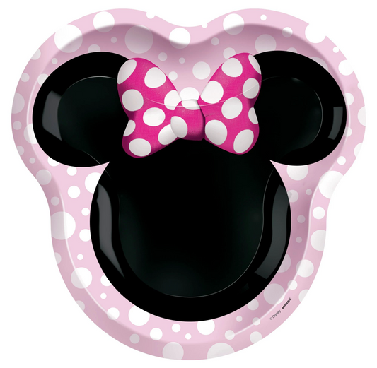 Disney Minnie Mouse Forever Shaped Plates 9 inch 8ct